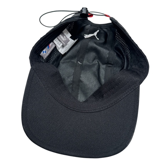NWT Puma BMW Motorsports MMS Black Gray Statement Cap Strapback Hat - Picture 4 of 11